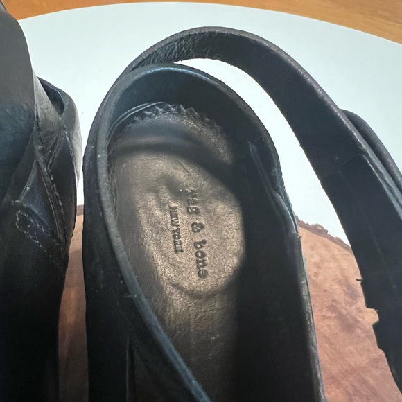 Rag and Bone Kenny Leather Ankle Strap Clog - Picture 8 of 8